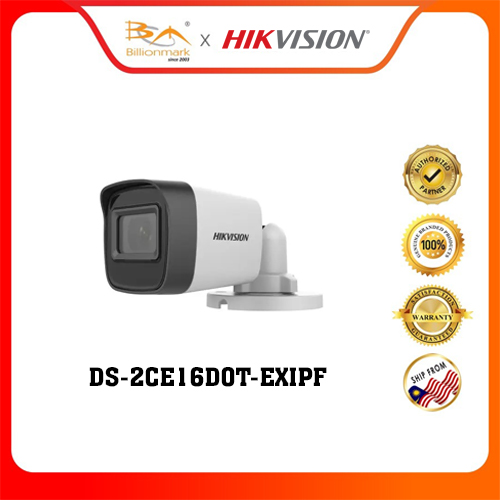 Hikvision DS-2CE16D0T-EXIPF 2MP Outdoor EXIR Fixed Mini Bullet Camera